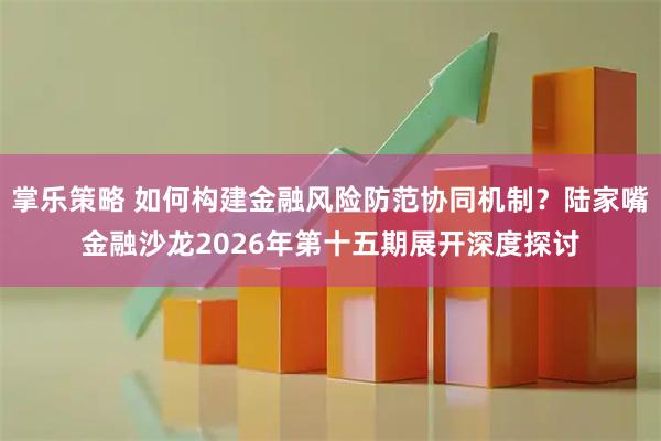 掌乐策略 如何构建金融风险防范协同机制？陆家嘴金融沙龙2026年第十五期展开深度探讨